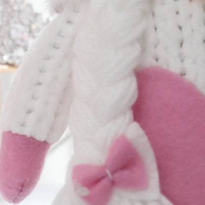 1Pc Valentines Plush Decorations - Valentines Day Mr Handmade Swedish Tomte Decor - Valentines Home Table Elf Decor Ornaments Gift
